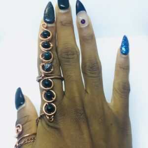 Obsidian Chakra ring