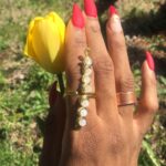 Moonstone- Mini Wand Brass