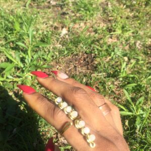 Moonstone- Mini Wand Brass