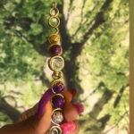 Brass Royalty Wand- Purple Jasper