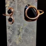 Infinity Trinity Bracelet- Obsidian