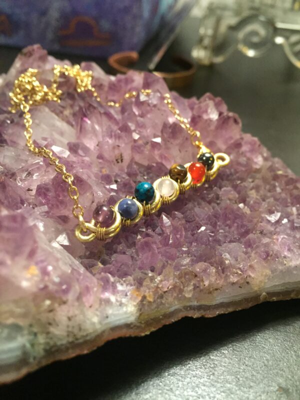 Lil Chakra Necklace -Brass