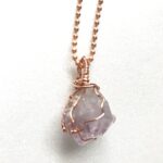 Amethyst Pendant -Ball Chain
