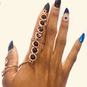 Obsidian Chakra ring