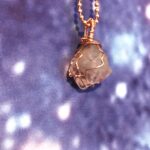 Amethyst Pendant -Ball Chain