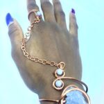 Infinity Trinity Goddess Bracelet-Celestite
