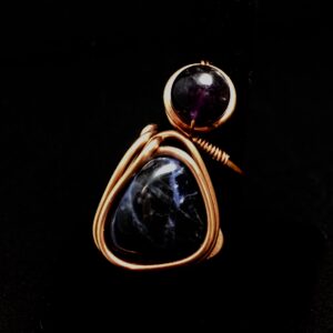 Amethyst + Sodalite Ring