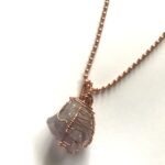 Amethyst Pendant -Ball Chain