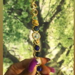 Brass Royalty Wand- Chrysocolla lapis