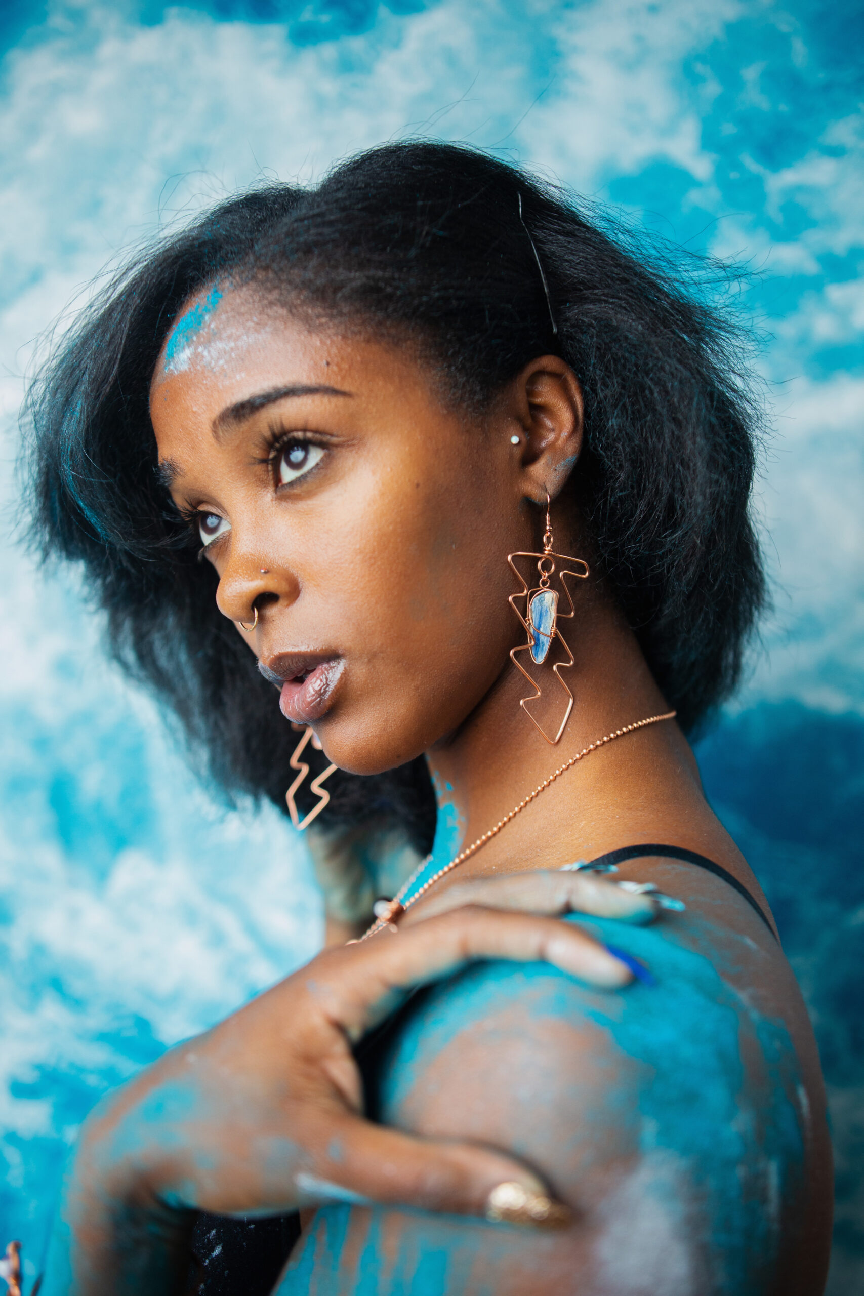 Kyanite Lightening Earrings