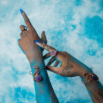 Infinity Trinity- Amethyst Bracelet