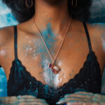 Ruby• Amethyst • Moonstone Necklace